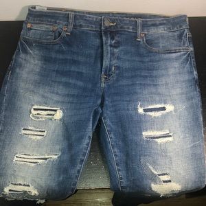 American Eagle ripped jeans